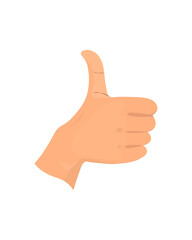 Thumbs up hand