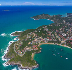 Obraz premium Peninsula in Brazil aerial photography