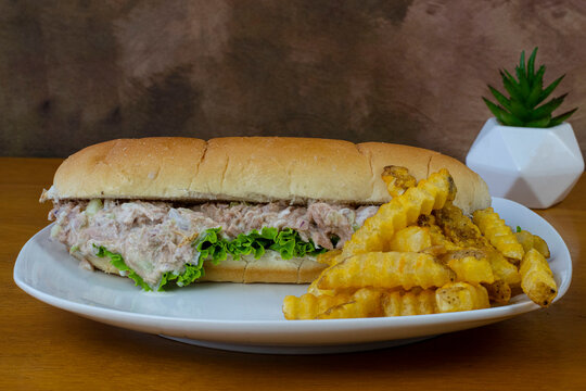 Tuna Sub With A Side Of Fries