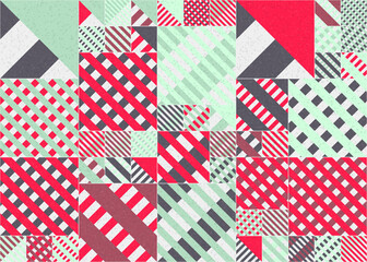 Fototapeta premium Abstract Geometric Pattern generative computational art illustration