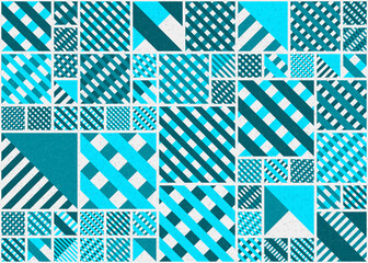 Obraz premium Abstract Geometric Pattern generative computational art illustration