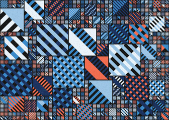 Abstract Geometric Pattern generative computational art illustration
