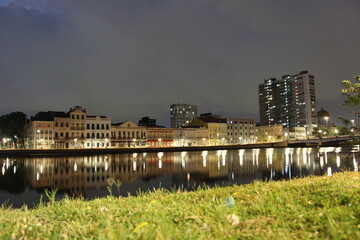 Recife a noite, Estado de Pernambuco Nordeste do Brasil foto do Centro Histórico 