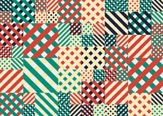 Obraz premium Abstract Geometric Pattern generative computational art illustration