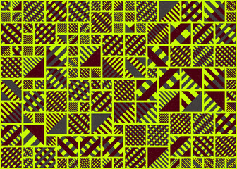 Abstract Geometric Pattern generative computational art illustration