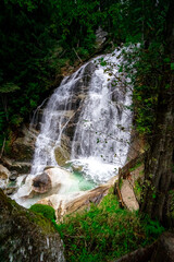 Frankbach Waterfalls in the Valle Aurina in South Tyrol