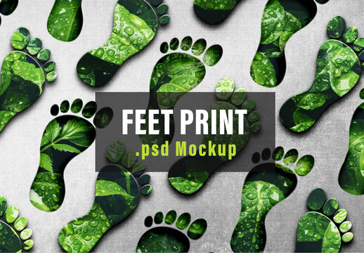 Foot Print Mockup