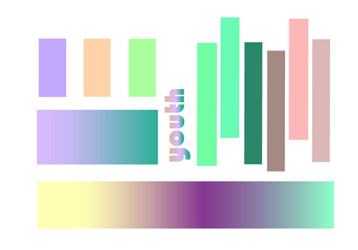 Color palette, gradient. Vector image