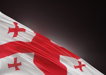 Abstract Georgia Flag Illustration 3D Rendering (3D Artwork)