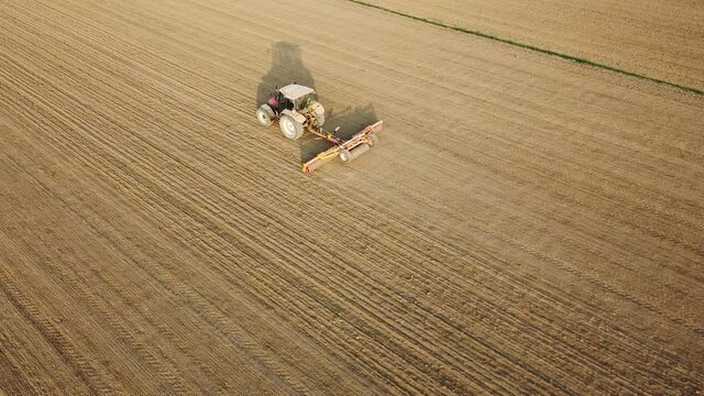 soil subsoiling with tractor tool

