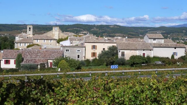The small city of Buisson. October 2021, south of France.