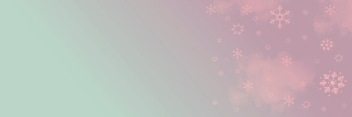 White snowflakes. Fluffy snow in winter. On a blue background. Card. Merry Christmas.