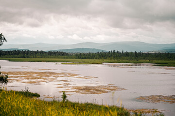 landscape with lake