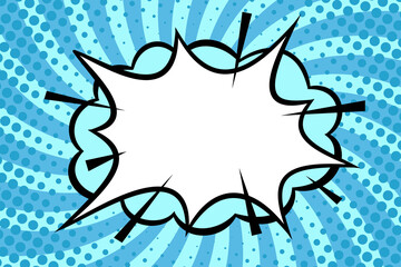 Vector background in comic book style with copy space. Retro pop art.