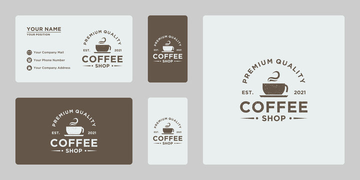 retro coffee shop logo design inspiration