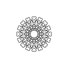 vector illustration of hand drawn mandala 