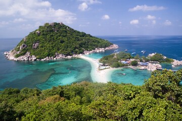 Naklejka premium View of the Ko Nangyuan island in south Thailand