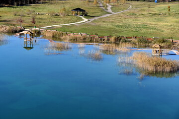 Park Gródek, staw Wydra, Polskie Malediwy, dawny, kamieniołom, woda,  © Albin Marciniak