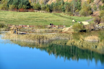 Park Gródek, staw Wydra, Polskie Malediwy, dawny, kamieniołom, woda, 