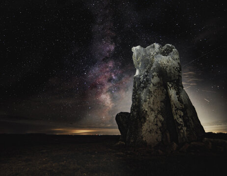 Milky way with Teter Rock 