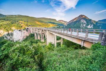 Tara Canyon Bridge,Durmitor national Park,Montenegro,Eastern Europe.