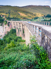 Fototapeta na wymiar Tara Canyon Bridge,Durmitor national Park,Montenegro,Eastern Europe.