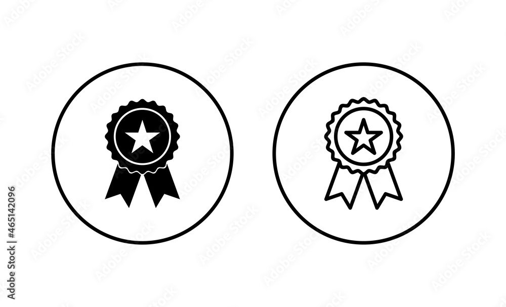 Poster badge icon set. awards icon vector. achieve sign and symbols