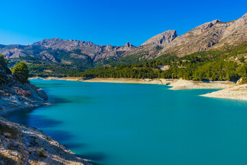 Fototapeta na wymiar Guadalest Reservoir in Spain