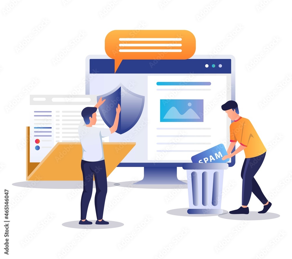 Poster remove spam for data security