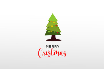 Christmas greeting card isolated white background for invitation banner and decoration