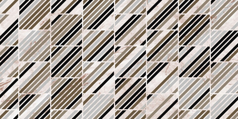   Geometric pattern with stripes lines grunge background. Elegant of gray and marble texture modern design