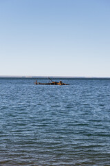 Un d&iacute;a de playa en la Patagonia