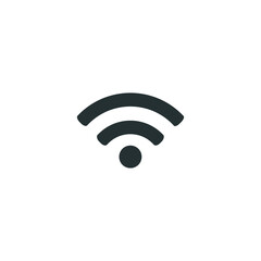Wireless internet wi-fi icon vector
