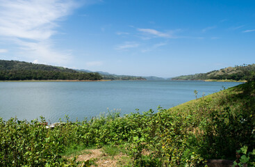Fototapeta premium Lakes in the Mount and Sky