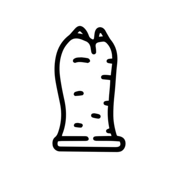 male mastrubator line vector doodle simple icon