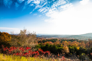 Ozark Mountain Landscapes in Fall