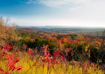 Ozark Mountain Landscapes in Fall