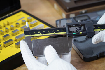 Vernier caliper and scale. Measuring tool and equipment,Gauge Blocks Precision Metric