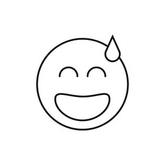 Smile icon design isolated on white background