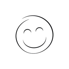 Smile icon design isolated on white background