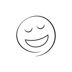 Smile icon design isolated on white background