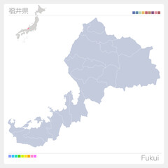 福井県の地図・Fukui