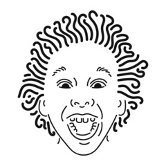 face of the person