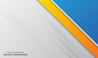 Abstract background white white orange and blue color