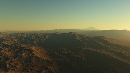 Obraz premium 3D Rendered Fantasy Alien Landscape - 3D Illustration