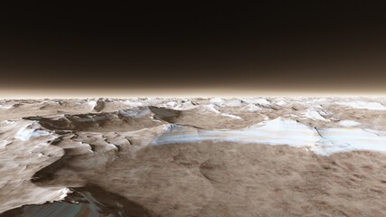 3D Rendered Fantasy Alien Landscape - 3D Illustration