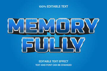 Memory Fully 3 dimension editable text effect modern arch style