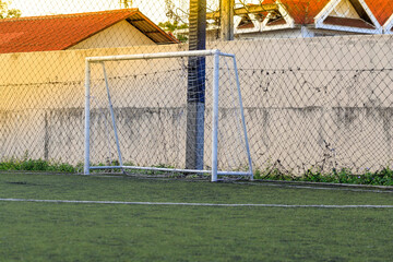 Detail of goal and net futsal  - sport symbol..