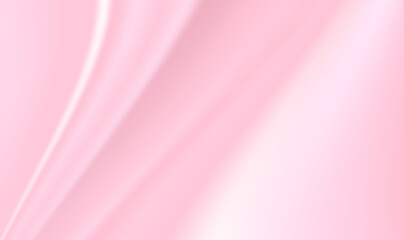 Smooth elegant pink silk or satin texture can use as background. Abstract background luxury pink fabric or liquid wave or wavy folds grunge silk satin velvet material. Luxurious background. Vector