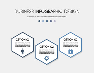 Infographic with business icons. Vector